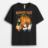 Maman Chat Deguisement pour Halloween – Cadeau Personnalise  T-shirt pour Amoureux des animaux