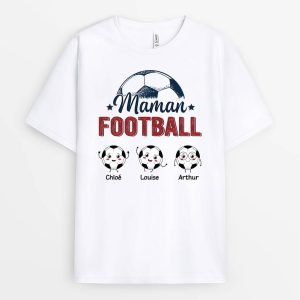Maman Football – Cadeau Personnalise T-shirt pour Maman Maman Football – Cadeau Personnalise T-shirt pour Maman