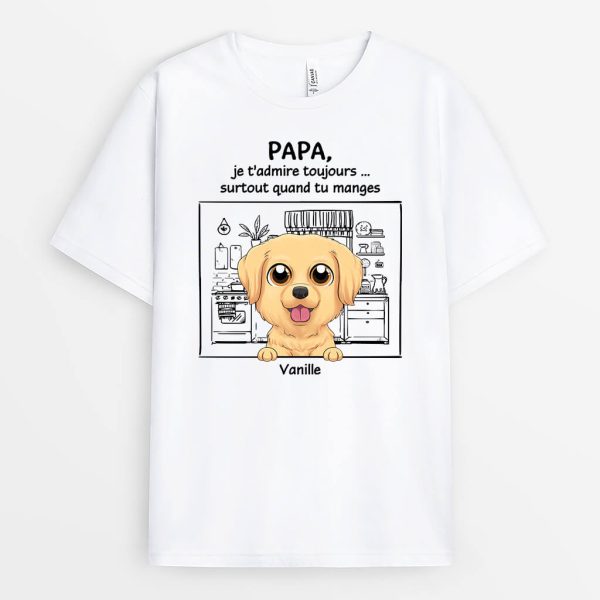 Maman, Je T’Admire Toujours… Surtout Quand Tu Manges – Cadeau Personnalise  T-shirt pour les Amoureux des Animaux