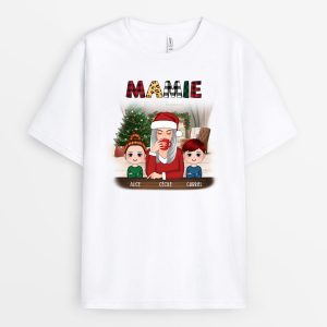 Maman Mamie - Cadeau Personnalise T-shirt pour Maman Mamie Noel 1 Maman Mamie Cadeau Personnalise T shirt pour Maman Mamie Noel 2