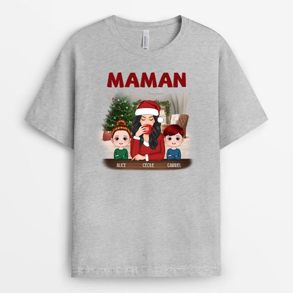 Maman Mamie – Cadeau Personnalise  T-shirt pour Maman Mamie Noel