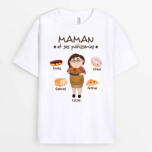 Maman Mamie Gateau - Cadeau Personnalise T-shirt pour Femme 1 Maman Mamie Gateau Cadeau Personnalise T shirt pour Femme 2