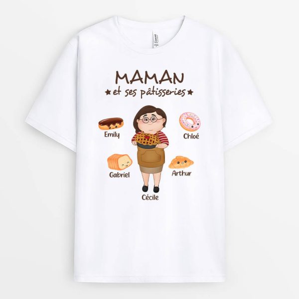 Maman Mamie Gateau – Cadeau Personnalise  T-shirt pour Femme