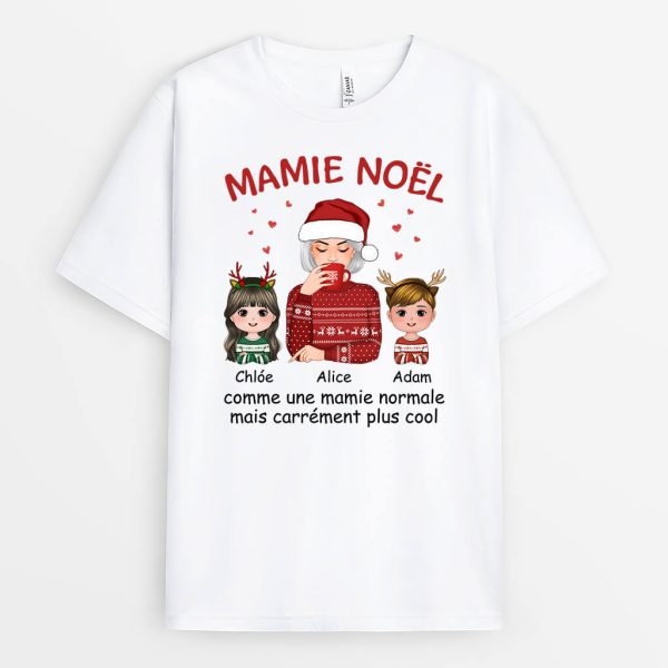 Maman Noel – Cadeau Personnalise  T-shirt pour Noel