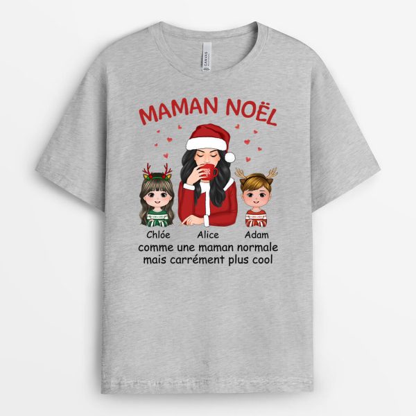 Maman Noel – Cadeau Personnalise  T-shirt pour Noel