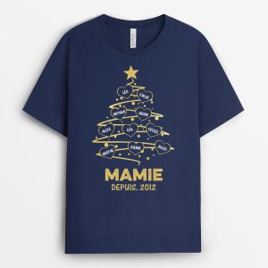 Maman Papa – Cadeau Personnalise T-shirt pour Maman Mamie Papa Papi Noel Maman Papa – Cadeau Personnalise T-shirt pour Maman Mamie Papa Papi Noel