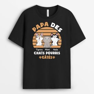 Maman des Chats Pourris Gates – Cadeau Personnalise  T-shirt pour femme