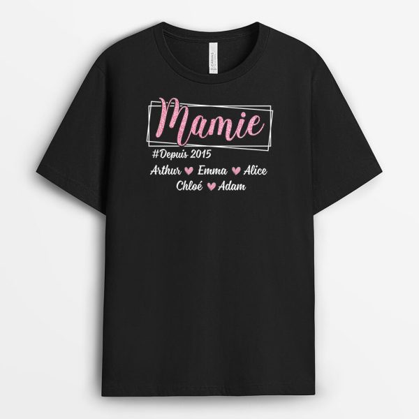 MamanMamie Brillante – Cadeau Personnalise  T-shirt pour Femme