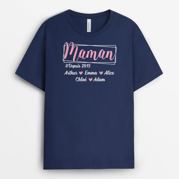 MamanMamie Brillante – Cadeau Personnalise  T-shirt pour Femme