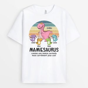 Mamansaurus Cooler – Cadeau Personnalise  T-shirt pour Femme Mamansaurus Cooler – Cadeau Personnalise  T-shirt pour Femme