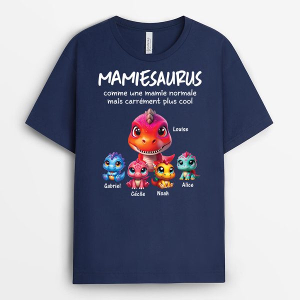 Mamansaurus Mamiesaurus 3D – Cadeau Personnalise  T-shirt pour Femme