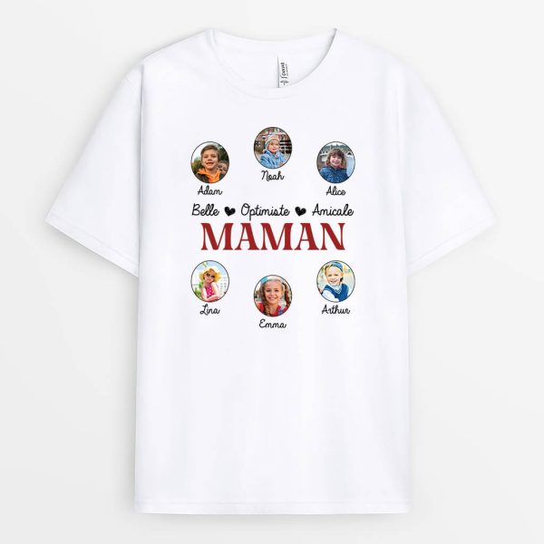 Mamie Aim�e Version Photo – Cadeau Personnalise  T-shirt pour Mamie