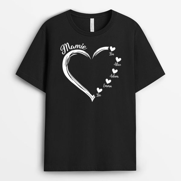 Mamie – Cadeau Personnalise  T-shirt Pour Femme