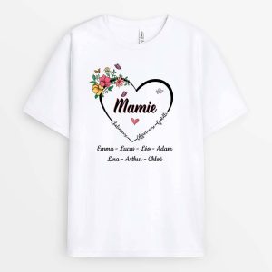 Mamie Chaleureuse Affectueuse Gentille – Cadeau Personnalise  T-shirt pour Mamie Mamie Chaleureuse Affectueuse Gentille – Cadeau Personnalise  T-shirt pour Mamie