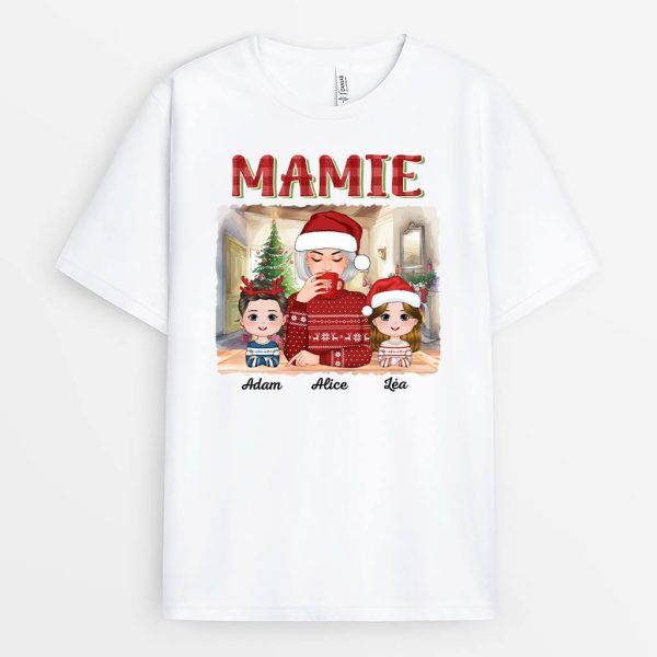 Mamie Noel – Cadeau Personnalise  T-shirt pour Noel