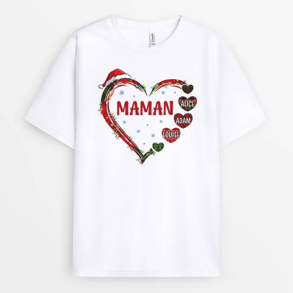 Mamie Noel Personnalise – Cadeau Personnalise  T-shirt pour Noel