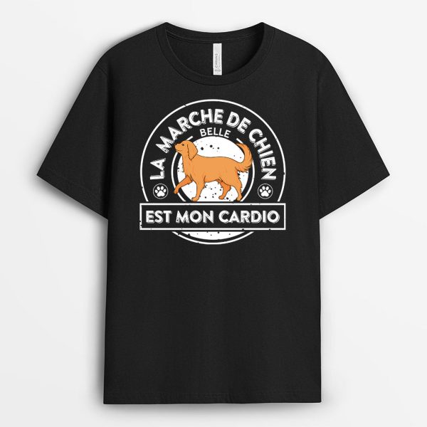 Marche de Chien – Cadeau Personnalise  T-shirt pour Amoureux des Chiens