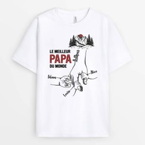 Meilleur Papa Papy De Tous Les Temps Cadeau Personnalise T shirt Pour Homme 1
