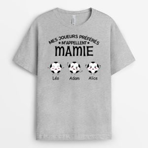 Mes Joueurs Preferes – Cadeau Personnalise T-shirt pour Maman Mamie Mes Joueurs Preferes – Cadeau Personnalise T-shirt pour Maman Mamie