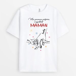 Mes Personnes Preferees M’Appellent Mamie – Cadeau Personnalise T-shirt pour Mamie Mes Personnes Preferees M’Appellent Mamie – Cadeau Personnalise T-shirt pour Mamie