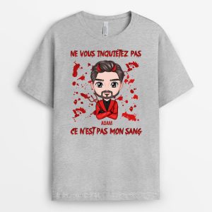 Ne Vous Inquietez Pas Ce N’Est Pas Mon Sang – Cadeau Personnalise T-shirt pour Halloween Ne Vous Inquietez Pas Ce N’Est Pas Mon Sang – Cadeau Personnalise T-shirt pour Halloween