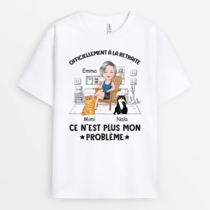Officiellement A La Retraite – Cadeau Personnalise T-shirt pour Retraite(e) Officiellement A La Retraite – Cadeau Personnalise T-shirt pour Retraite(e)