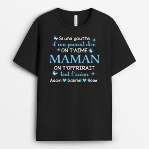 On T’Aime Maman – Cadeau Personnalise T-shirt Pour Maman On T’Aime Maman – Cadeau Personnalise T-shirt Pour Maman