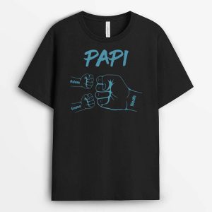 Papa Bosse De Poing Bleu – Cadeau Personnalise T-shirt pour Papa Papa Bosse De Poing Bleu – Cadeau Personnalise T-shirt pour Papa