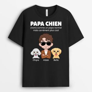 Papa Chien – Cadeau Personnalise  T-shirt pour Homme Papa Chien – Cadeau Personnalise  T-shirt pour Homme
