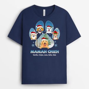 Papa Chien Noel – Cadeau Personnalise  T-shirt pour Noel Papa Chien Noel – Cadeau Personnalise  T-shirt pour Noel