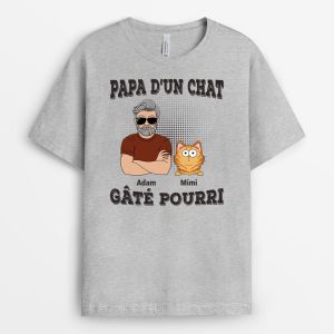 Papa Du Chat Gate Pourri – Cadeau Personnalise  T-shirt Pour Amoureux Des Animaux Papa Du Chat Gate Pourri – Cadeau Personnalise  T-shirt Pour Amoureux Des Animaux