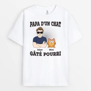 Papa Du Chat Gate Pourri – Cadeau Personnalise  T-shirt Pour Amoureux Des Animaux Papa Du Chat Gate Pourri – Cadeau Personnalise  T-shirt Pour Amoureux Des Animaux