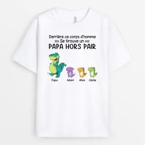Papa Hors Pair – Cadeau Personnalise  T-shirt pour PapaPapi Papa Hors Pair – Cadeau Personnalise  T-shirt pour PapaPapi