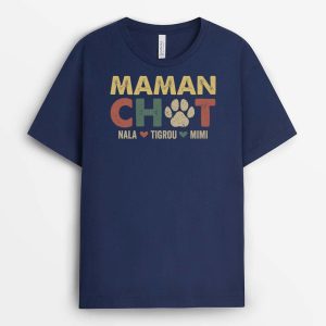 Papa Maman Chien, PapaMaman Chat Vintage – Cadeau Personnalise  T-shirt pour Amoureux Des Animaux Papa Maman Chien, PapaMaman Chat Vintage – Cadeau Personnalise  T-shirt pour Amoureux Des Animaux