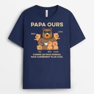 Papa Ours Comme Un Papa Normal Mais Plus Genial – Cadeau Personnalise  T-shirt pour Papa Papa Ours Comme Un Papa Normal Mais Plus Genial – Cadeau Personnalise  T-shirt pour Papa