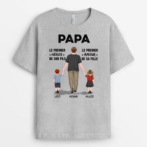 Papa Papi – Cadeau Personnalise  T-shirt pour Papa Papi Papa Papi – Cadeau Personnalise  T-shirt pour Papa Papi