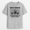 Papa Papi Enfants Partenaires Dans Le Crime – Cadeau Personnalise  T-shirt pour PapaPapi