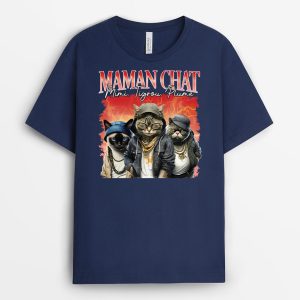 PapaMaman Chat – Cadeau Personnalise  T-shirt Unisex PapaMaman Chat – Cadeau Personnalise  T-shirt Unisex