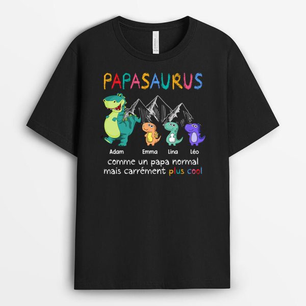 PapasaurusPapysaurus – Cadeau Personnalise  T-shirt pour Homme