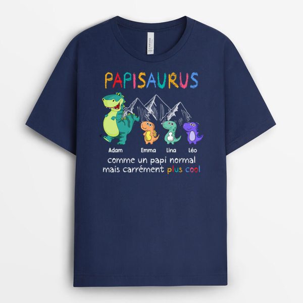 PapasaurusPapysaurus – Cadeau Personnalise  T-shirt pour Homme