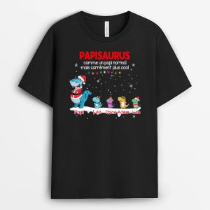 Papisaurus, Papasaurus – Cadeau Personnalise  T-shirt pour PapaPapi Papisaurus, Papasaurus – Cadeau Personnalise  T-shirt pour PapaPapi