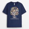 Papy Arbre Familial – Cadeau Personnalise  T-shirt pour Papy