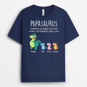 Papysaurus Papasaurus Plus Magnifique – Cadeau Personnalise  T-shirt pour Homme Papysaurus Papasaurus Plus Magnifique – Cadeau Personnalise  T-shirt pour Homme