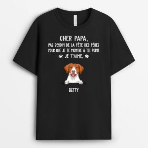 Pas Besoin De La Fete Des Peres – Cadeau Personnalise  T-shirt pour PapaPapi Pas Besoin De La Fete Des Peres – Cadeau Personnalise  T-shirt pour PapaPapi