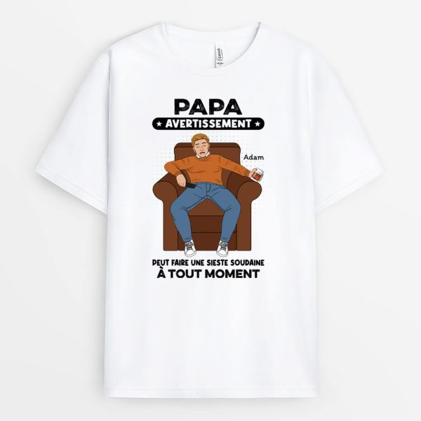 Peut Faire Une Sieste Soudaine A Tout Moment – Cadeau Personnalise  T-shirt pour Retraite