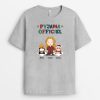 Pyjama Officiel – Cadeau Personnalise  T-shirt pour Amoureux des Chats Noel