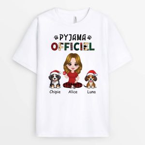 Pyjama Officiel Version Noel – Cadeau Personnalise  T-shirt pour Noel Pyjama Officiel Version Noel – Cadeau Personnalise  T-shirt pour Noel