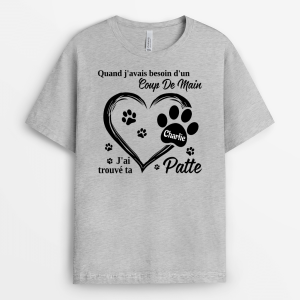 Quand J_Avais Besoin D_Un Coup De Main – Cadeau Personnalise  T-shirt pour Amoureux Des Animaux Quand J_Avais Besoin D_Un Coup De Main – Cadeau Personnalise  T-shirt pour Amoureux Des Animaux