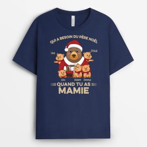 Quand On A PapyPapa – Cadeau Personnalise  T-shirt pour Noel Quand On A PapyPapa – Cadeau Personnalise  T-shirt pour Noel