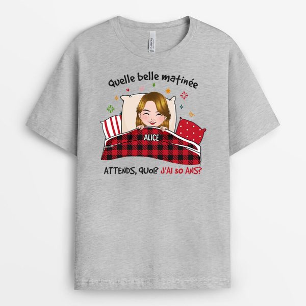 Quelle Belle Matinee – Cadeau Personnalise  T-shirt pour Anniversaire